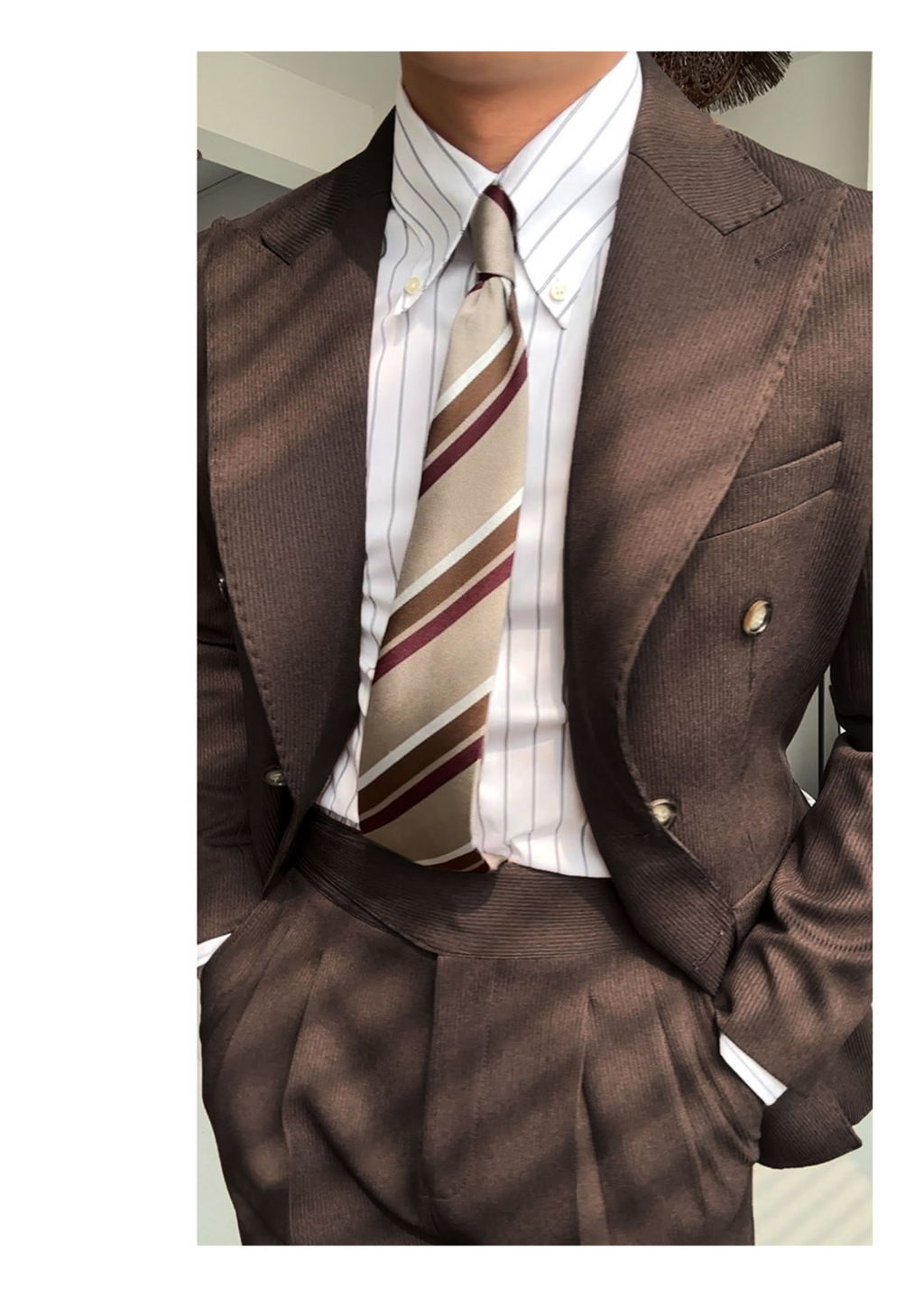 Double-Breasted Peak-Lapel Suit