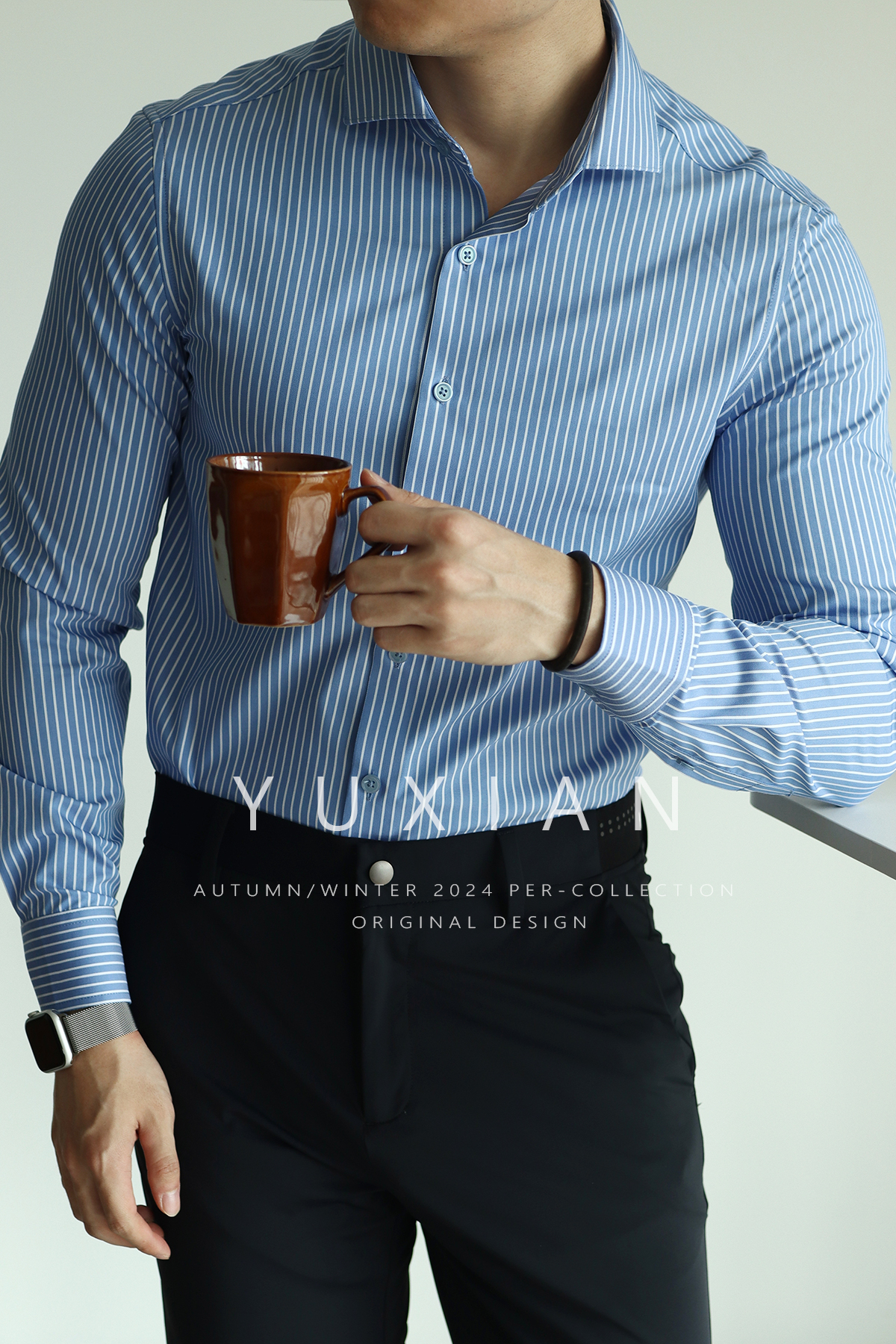 Lenzing Modal Vertical-Stripe Shirt