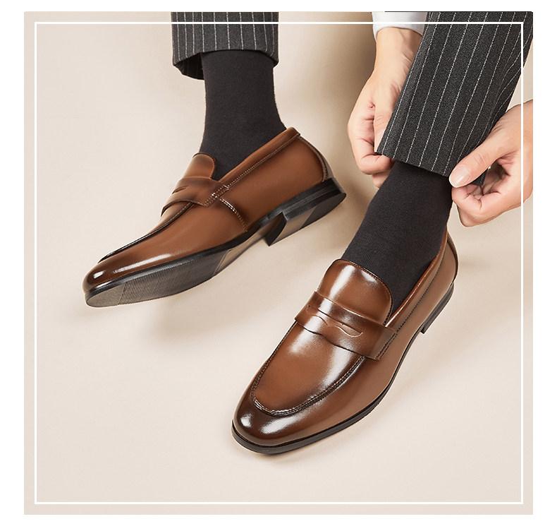 MONSEN Suitory Round Toe Slip-On Loafers in Denim product image