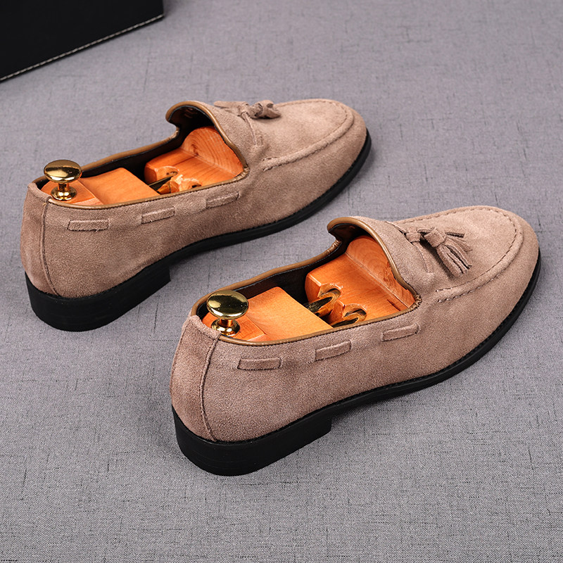 MONSEN Suitory Genuine Suede Tassel Loafers product image