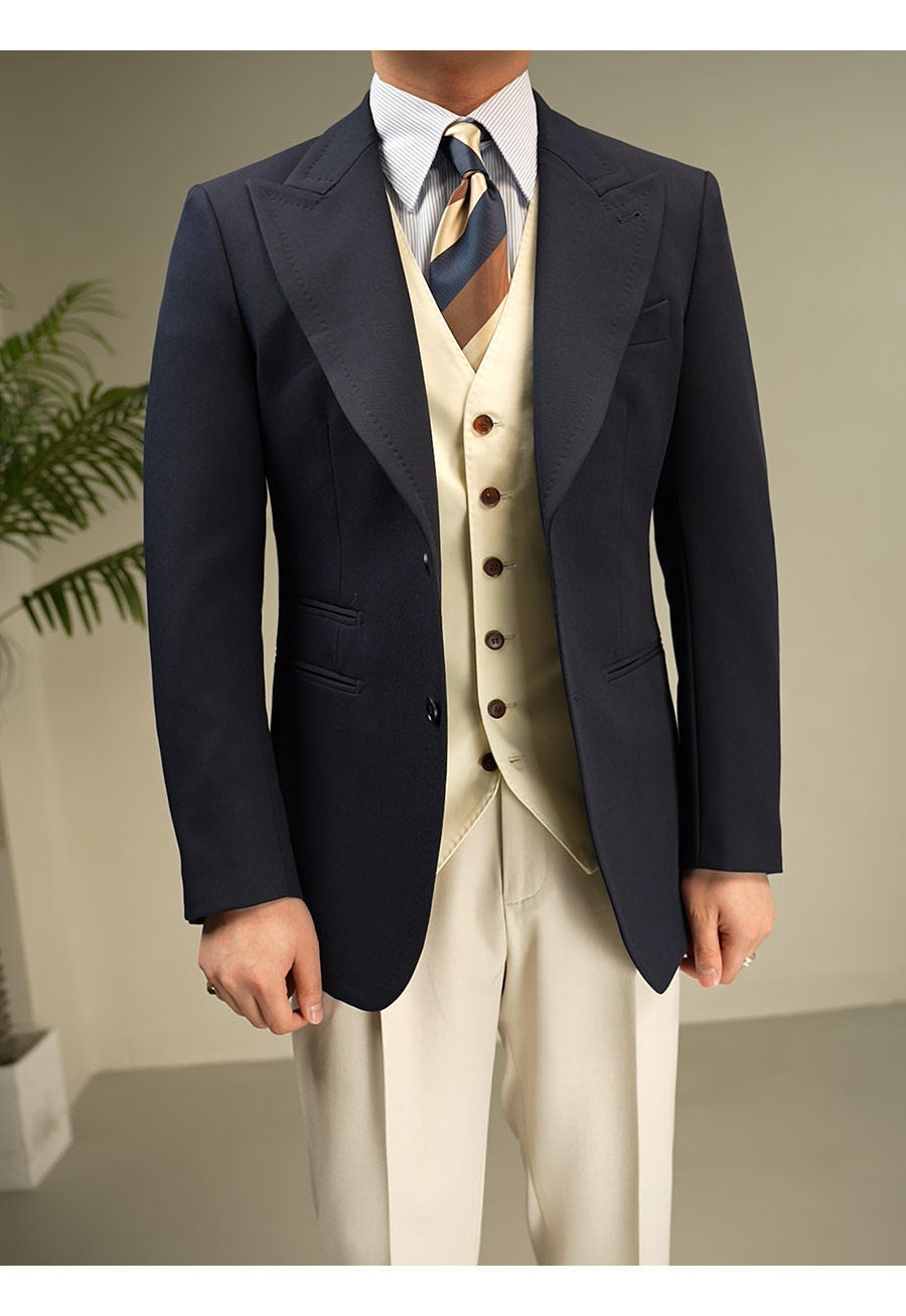 MONSEN Suitory Non-Iron Two-Button Blazer in Performance Blend product image