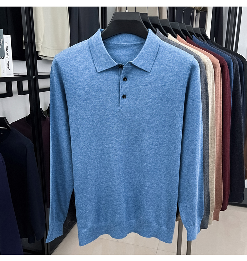 MONSEN Suitory 100% Cashmere Polo Knit product image