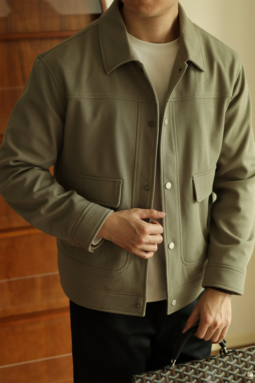 MONSEN Suitory Textured Twill Pocket Work Jacket product image
