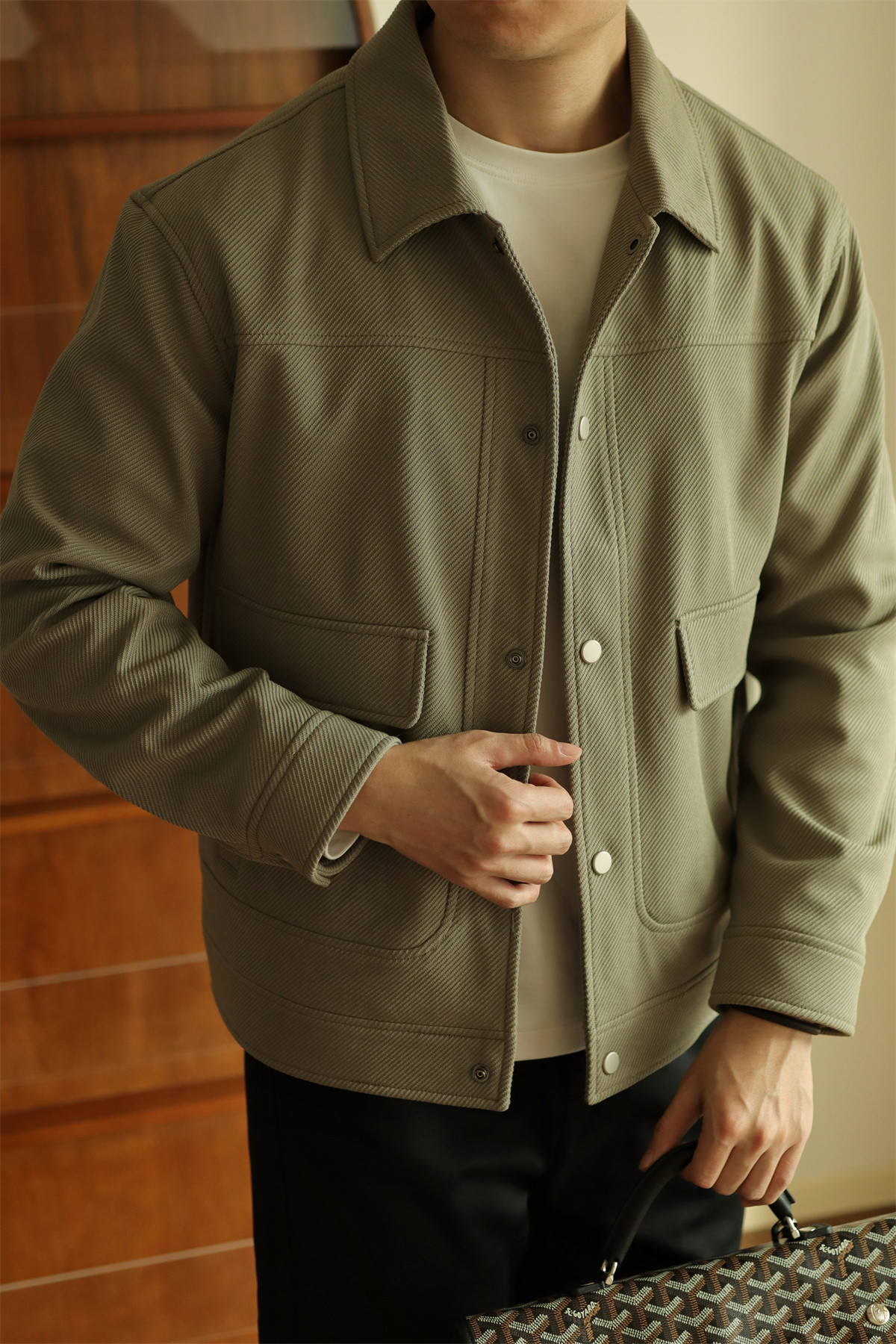 MONSEN Suitory Textured Twill Pocket Work Jacket product image