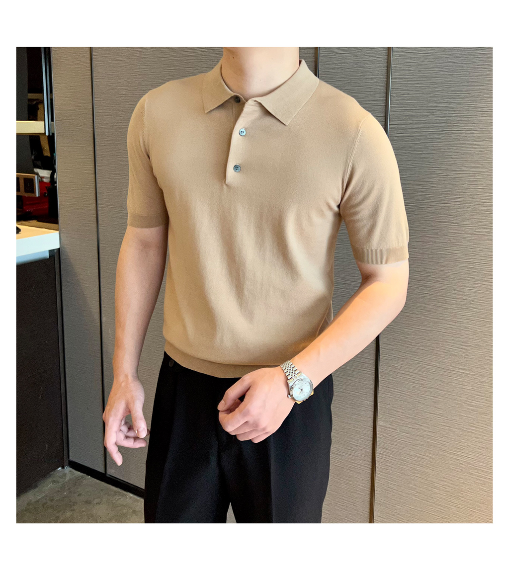 Slim-Fit Solid Knit Polo
