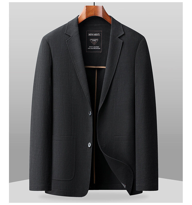 MONSEN Suitory 100% Cotton Single-Breasted Blazer product image