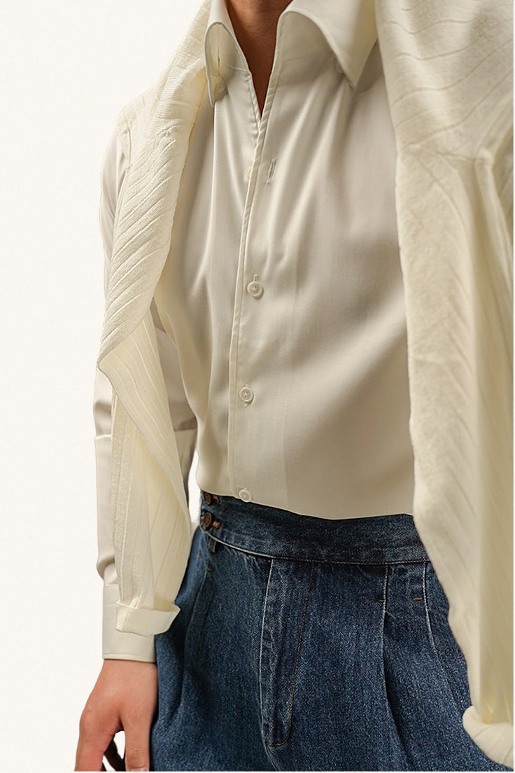 MONSEN Suitory Italian One-Piece Collar Shirt in Performance Blend product image