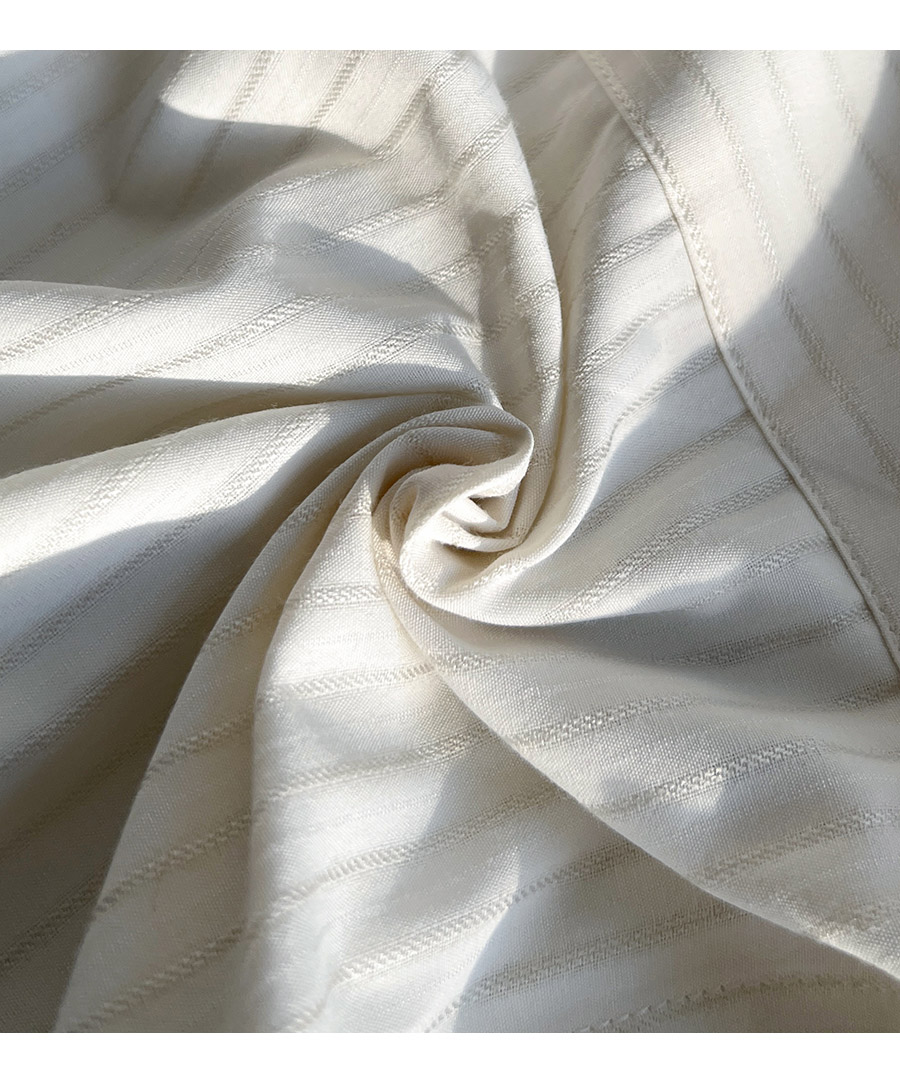 MONSEN Suitory Long-Point Collar Striped Shirt in Cotton product image