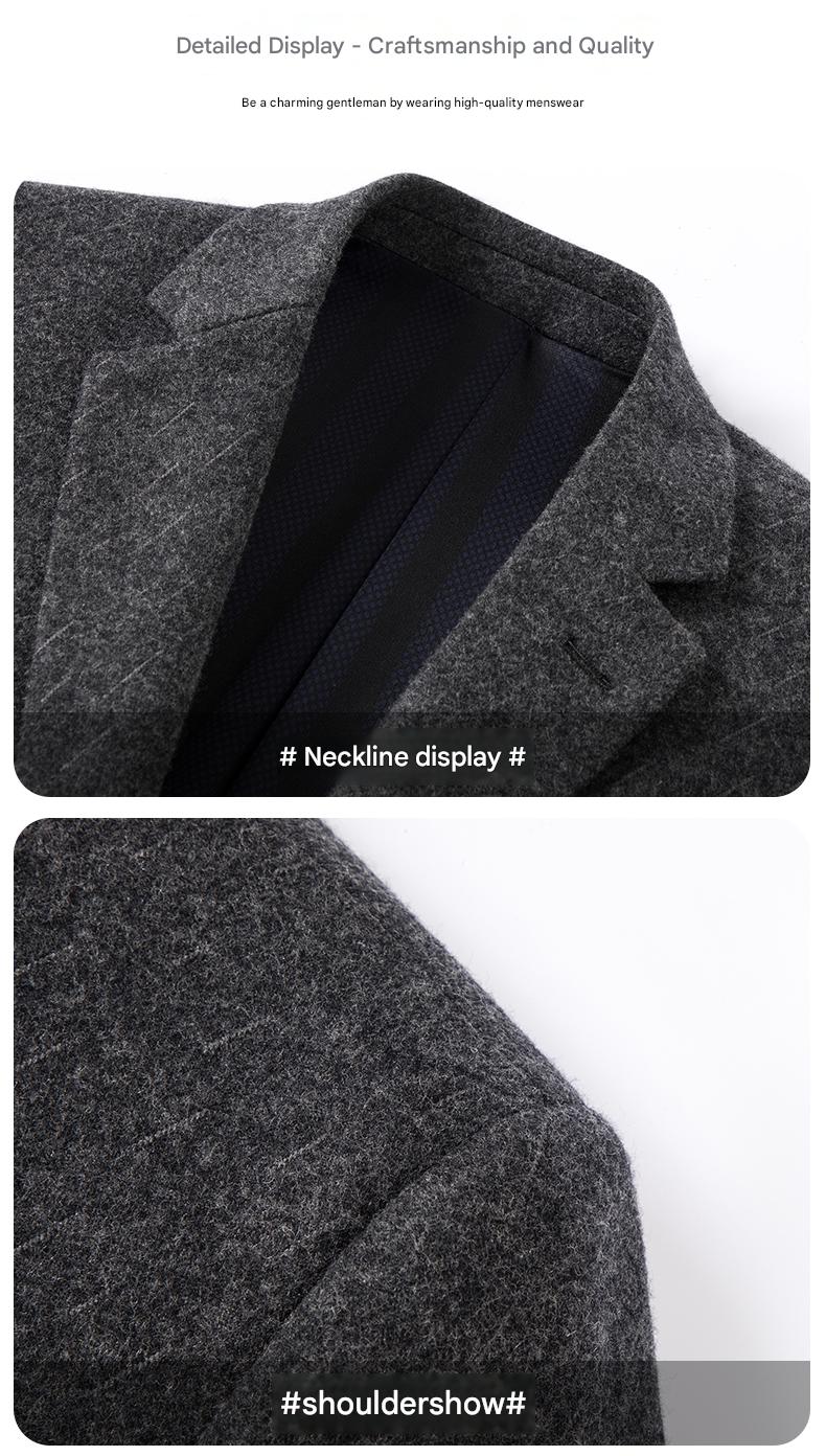 Wool Blend Single Blazer