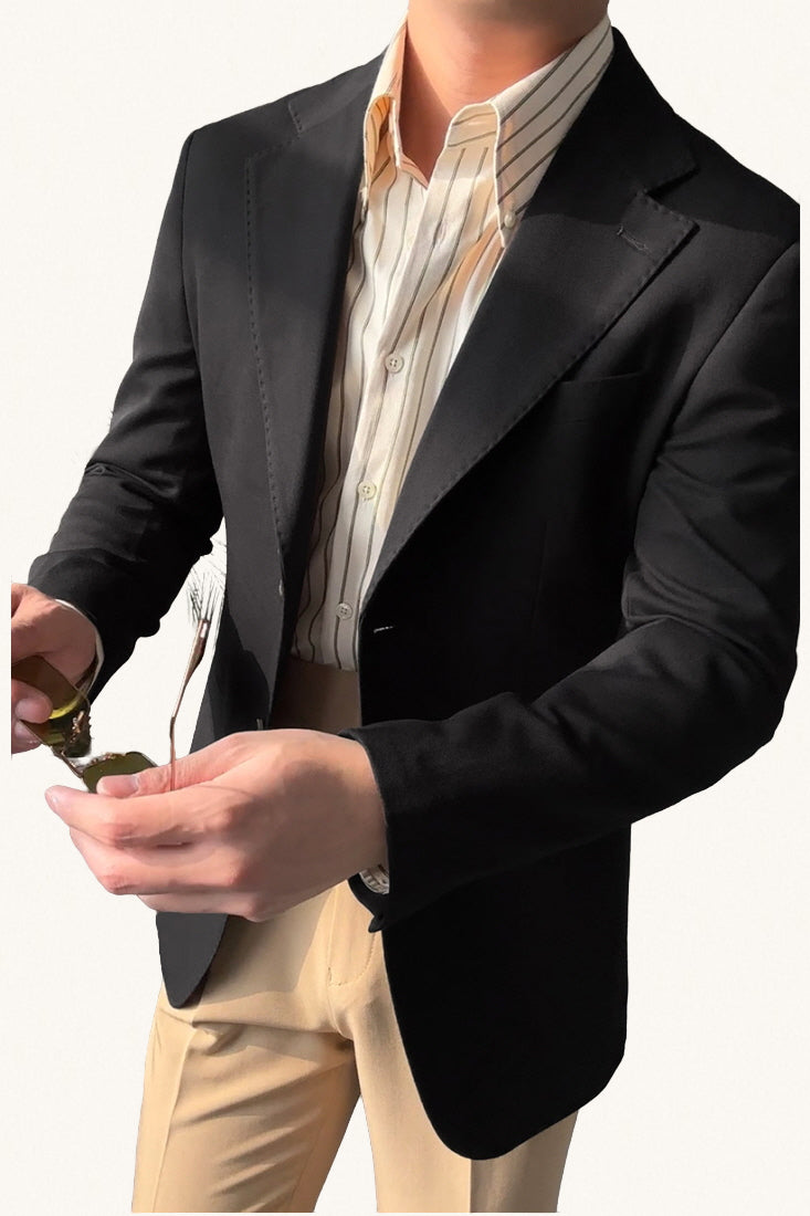 MONSEN Suitory Neapolitan Slim Single-Breasted Suit Jacket in Performance Blend product image