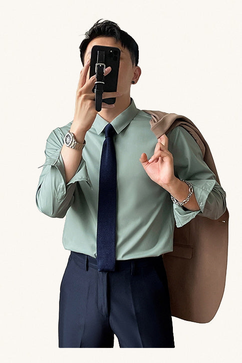 MONSEN Suitory Bamboo-Blend Wrinkle-Free Shirt in Bamboo Blend product image