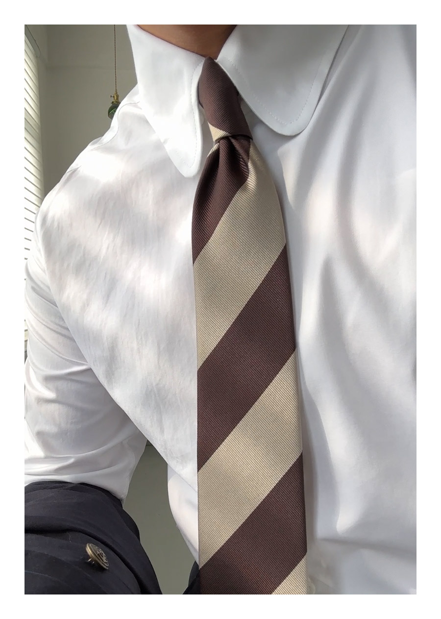 Vintage Rounded-Collar Dress Shirt