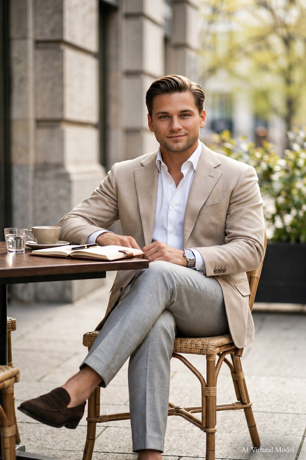 MONSEN Suitory Tencel-Linen Lightweight Blazer product image