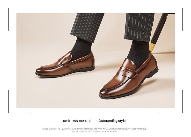 MONSEN Suitory Round Toe Slip-On Loafers in Denim product image