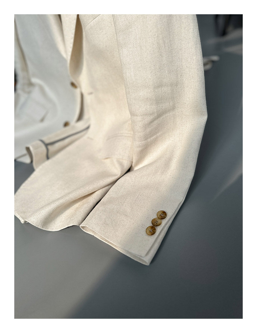 MONSEN Suitory Linen Half-Lined Single-Breasted Suit product image