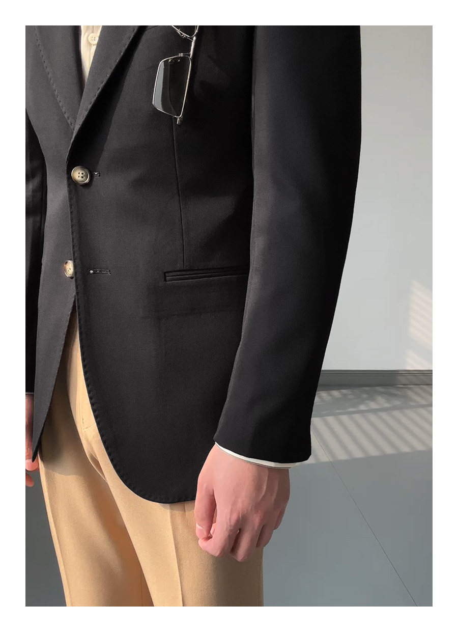 MONSEN Suitory Neapolitan Slim Single-Breasted Suit Jacket in Performance Blend product image