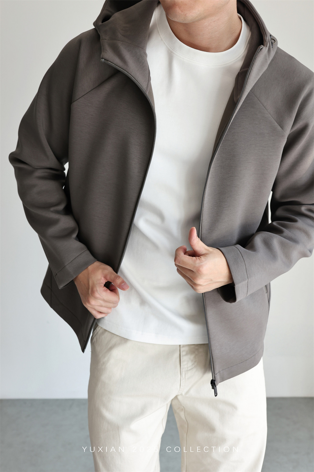 MONSEN Suitory Zero-Pressure Airfeel Cotton Hooded Zip Jacket product image