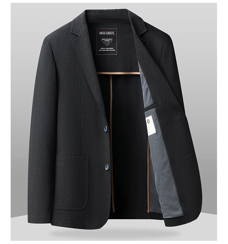 MONSEN Suitory 100% Cotton Single-Breasted Blazer product image
