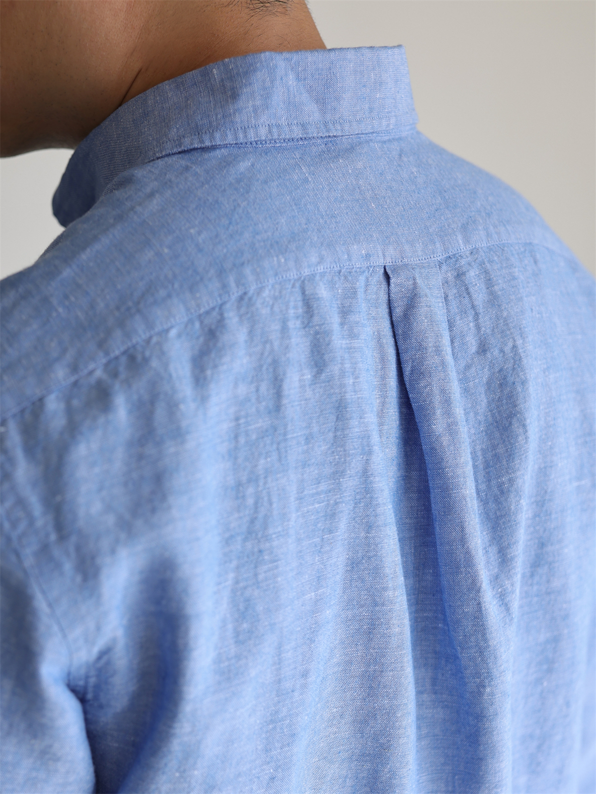 Linen-Cotton Yarn-Dyed Shirt