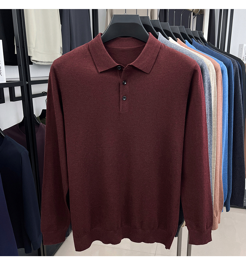 MONSEN Suitory 100% Cashmere Polo Knit product image