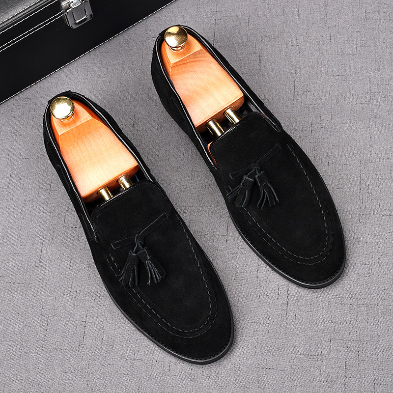 MONSEN Suitory Genuine Suede Tassel Loafers product image
