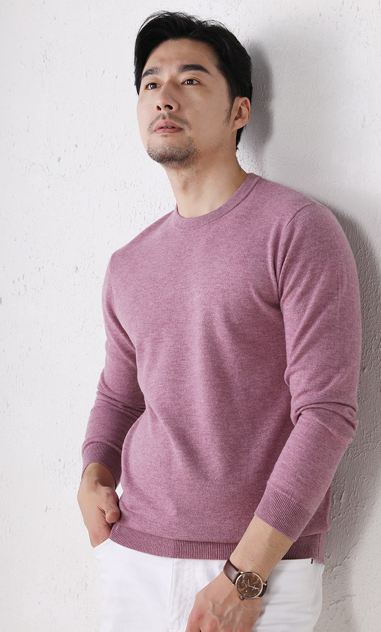 MONSEN Suitory 100% Wool Lightweight Crewneck Knit product image