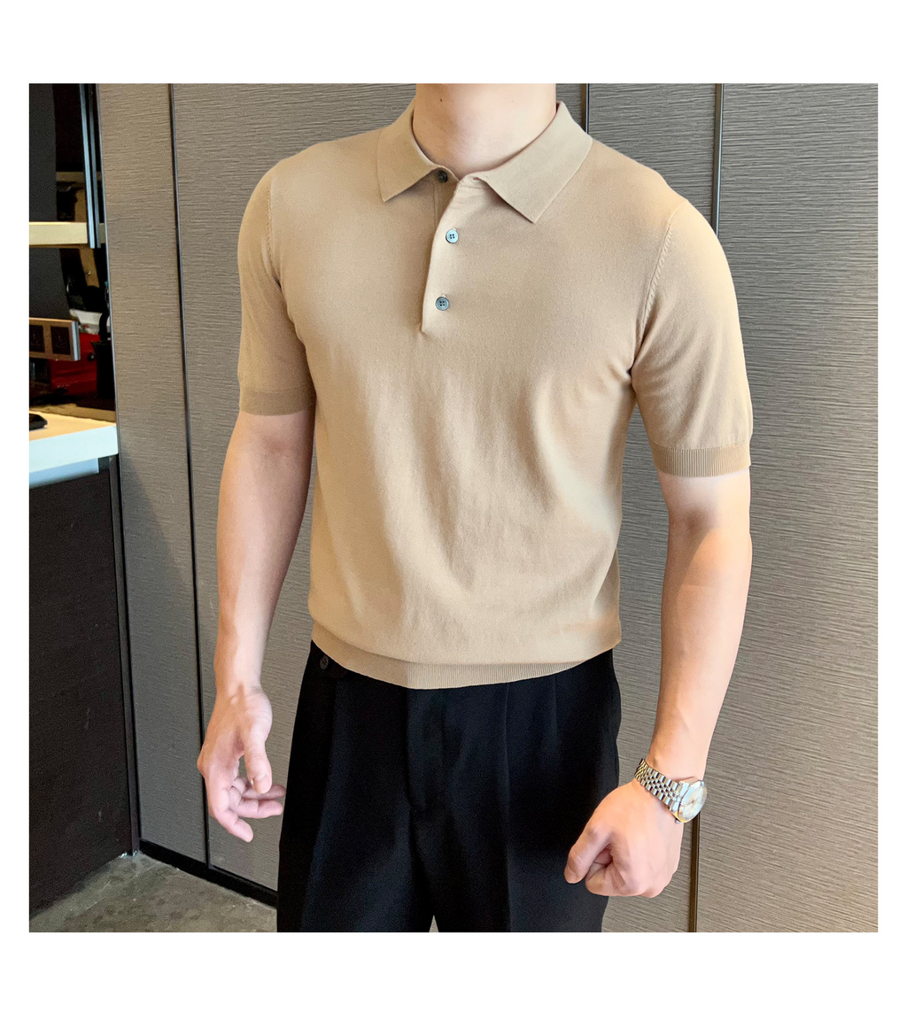 Slim-Fit Solid Knit Polo