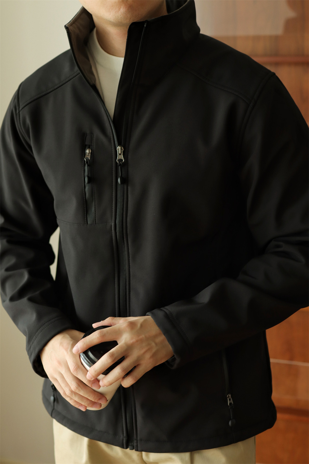MONSEN Suitory 4-Way Stretch Fleece-Lined Waterproof Windbreaker Jacket product image