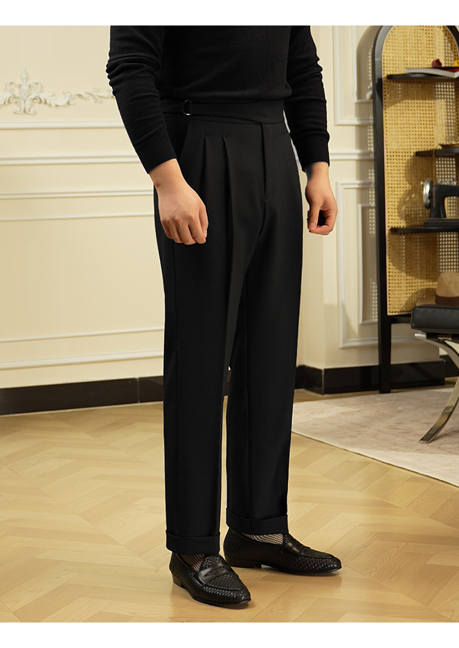 Double-Pleated Trousers
