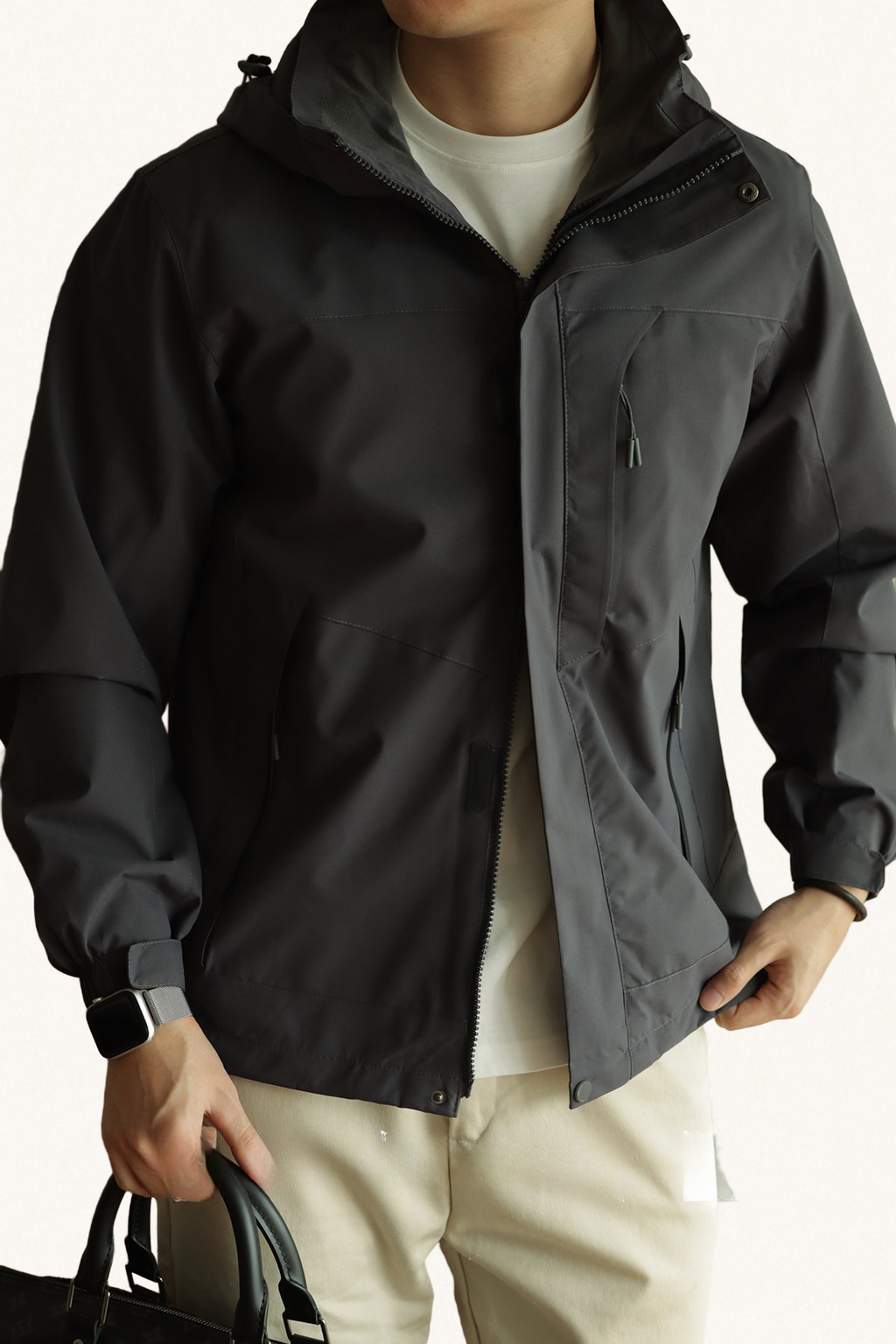 MONSEN Suitory Windproof Hard-Shell Jacket in Performance Blend front view