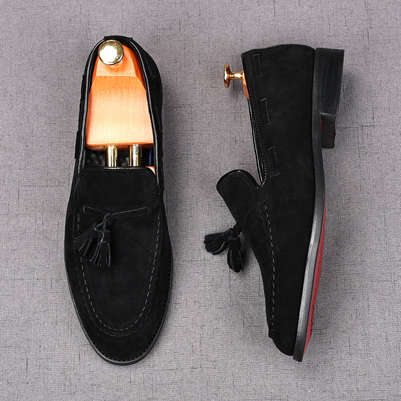 MONSEN Suitory Genuine Suede Tassel Loafers product image