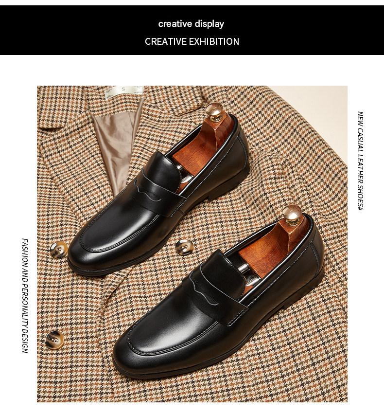 MONSEN Suitory Round Toe Slip-On Loafers in Denim product image
