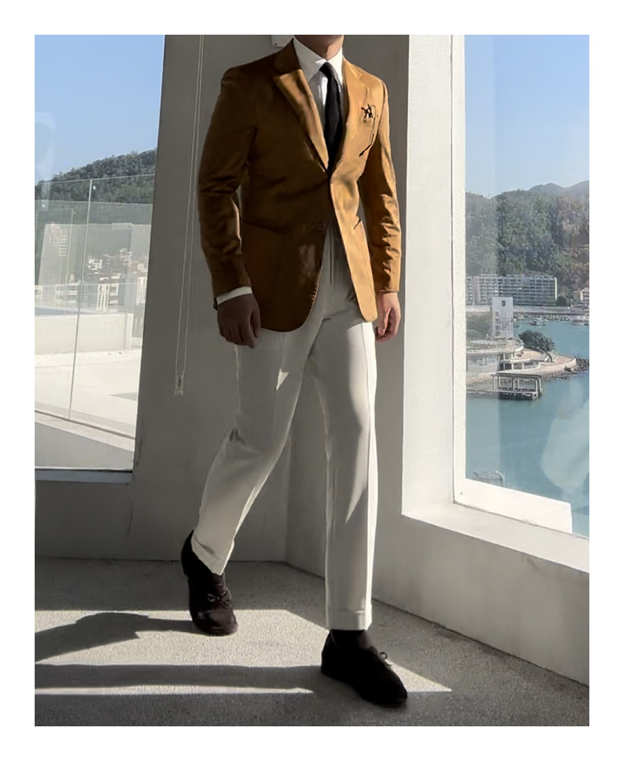 MONSEN Suitory Suede-Touch Blazer product image