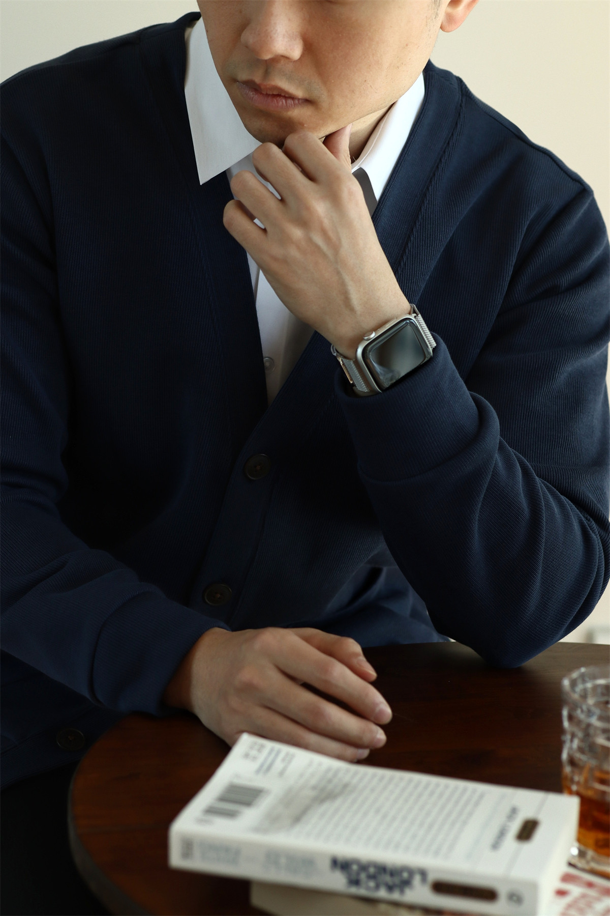 MONSEN Suitory Air-Layer Cotton Knit Cardigan product image