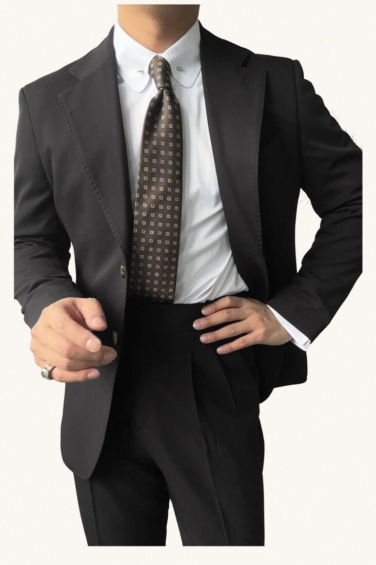 MONSEN Suitory Neapolitan Slim Suit (Single-Breasted) in Performance Blend product image