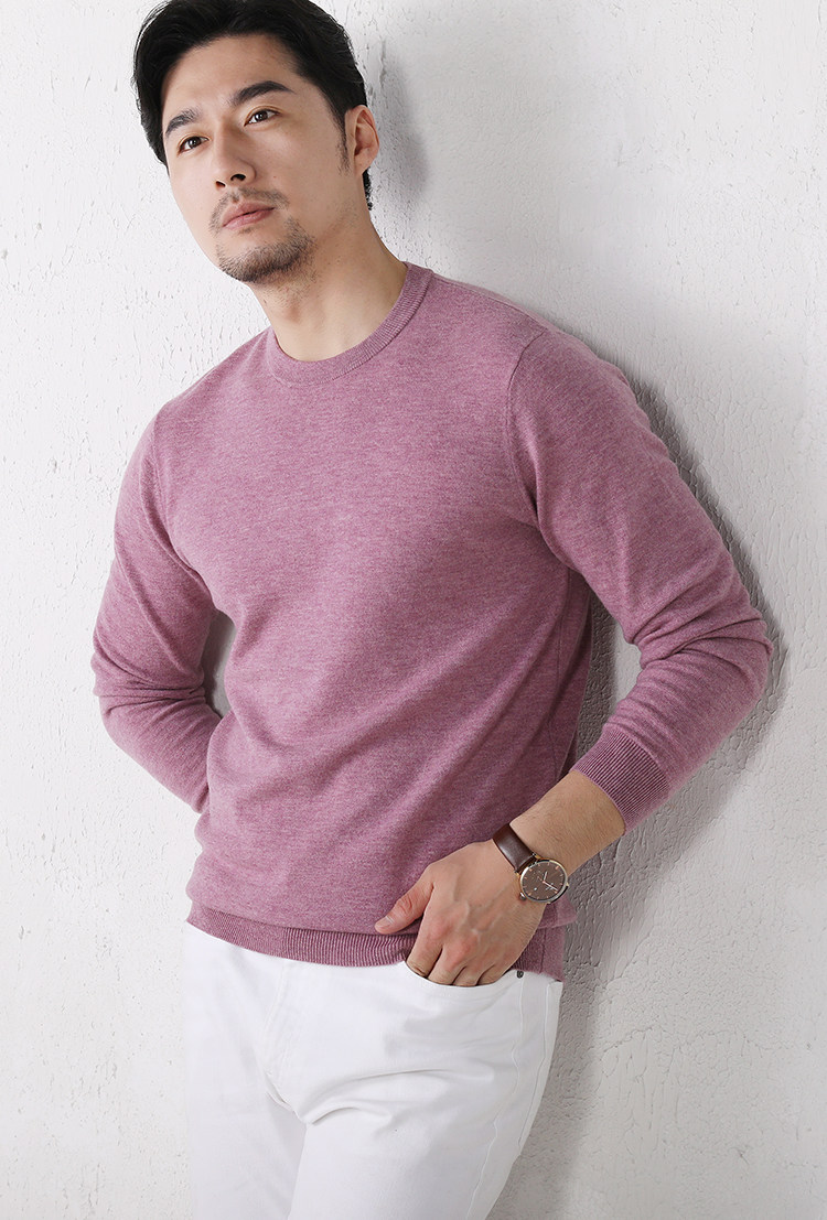 MONSEN Suitory 100% Wool Lightweight Crewneck Knit product image