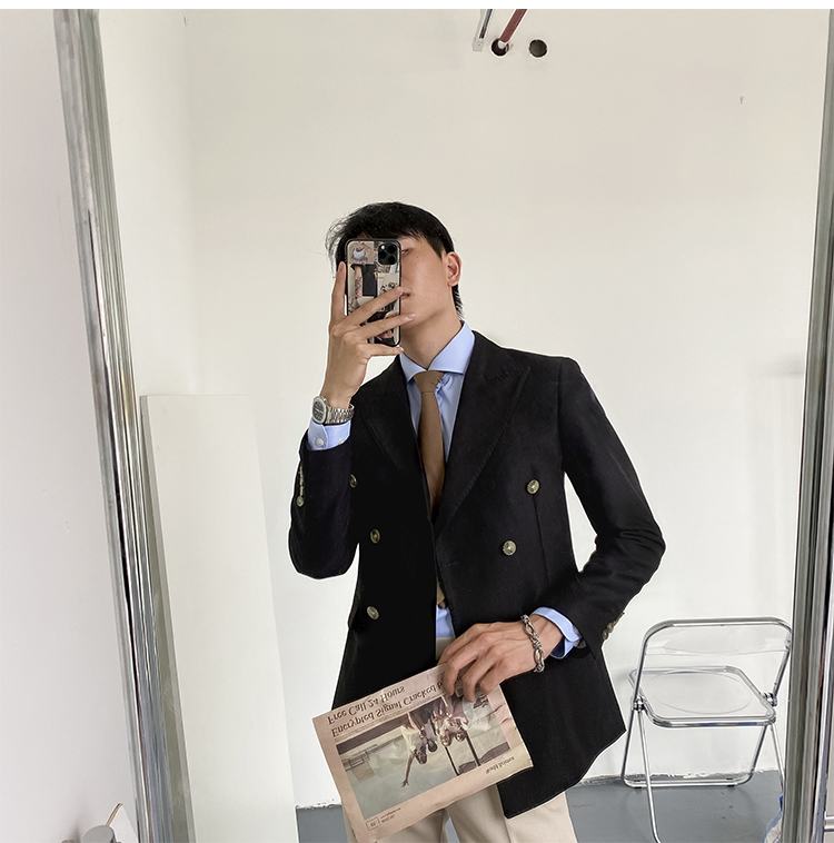 MONSEN Suitory Double-Breasted Slim Blazer in Performance Blend product image