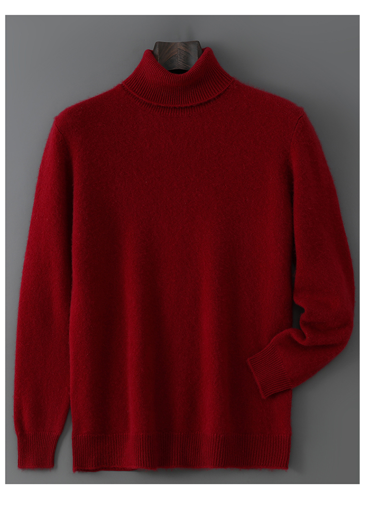 100% Wool Turtleneck Sweater 1