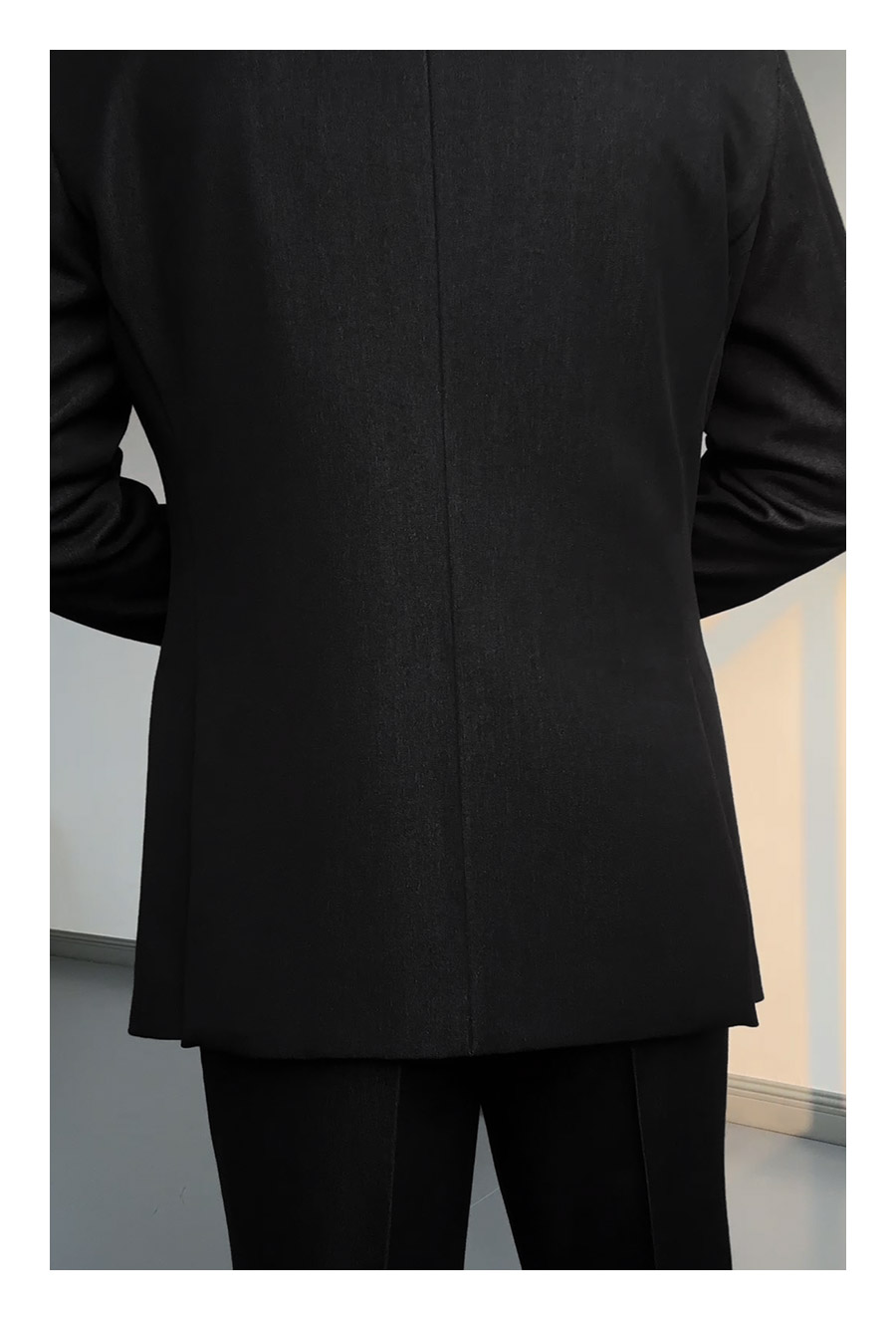 Black DB Peak-Lapel Suit