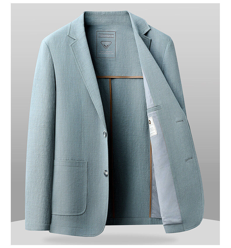 MONSEN Suitory 100% Cotton Single-Breasted Blazer product image