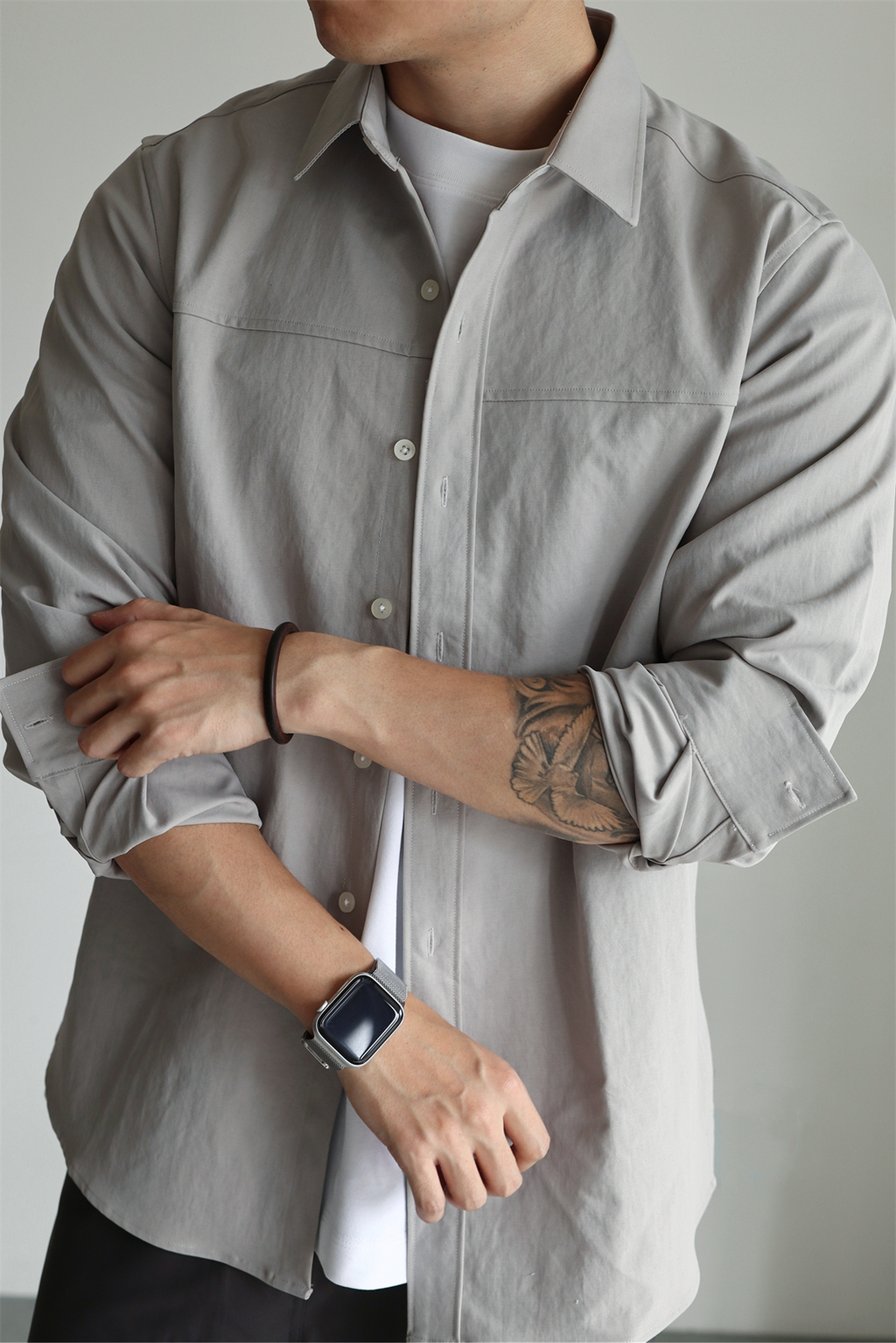 Enzyme-Washed Utility Shirt