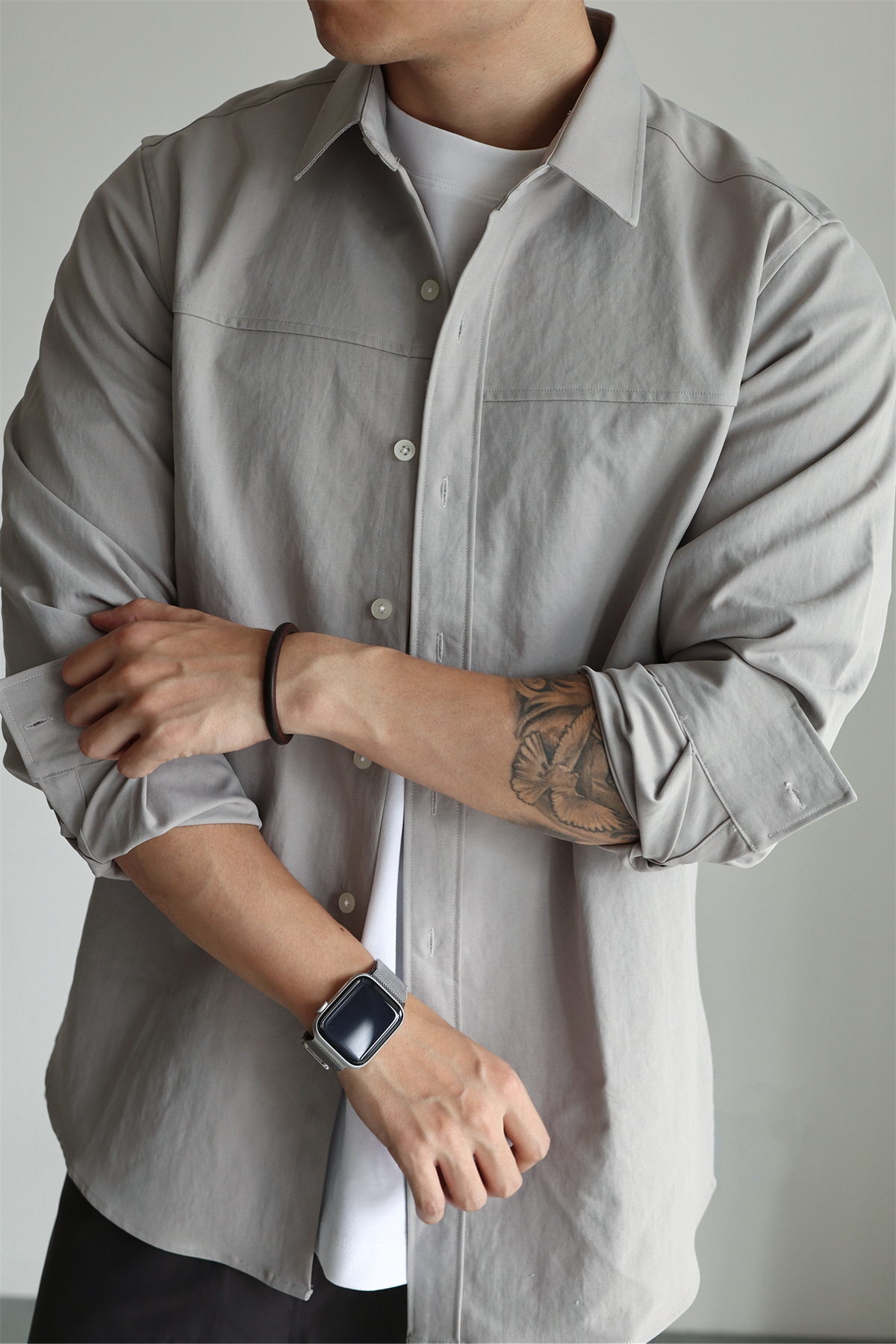 Enzyme-Washed Utility Shirt