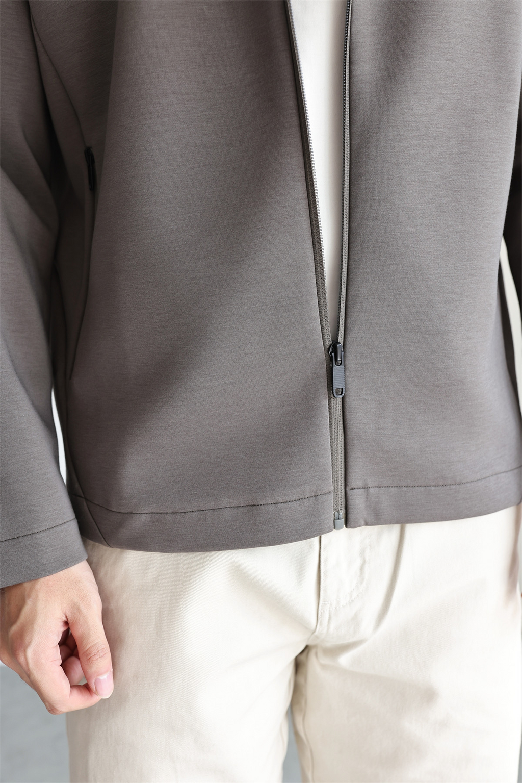 MONSEN Suitory Zero-Pressure Airfeel Cotton Hooded Zip Jacket product image