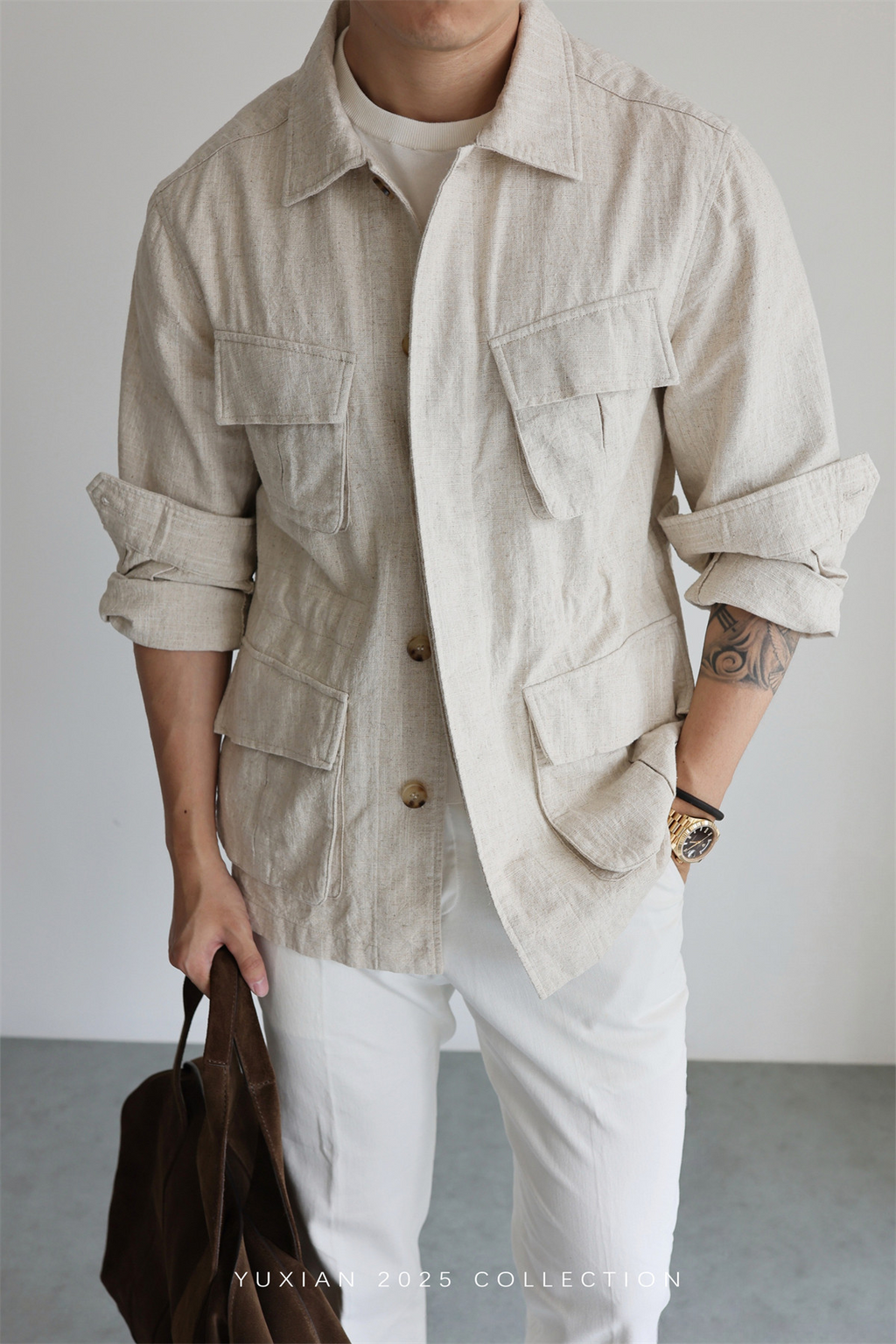 MONSEN Suitory Ramie-Cotton M42 Safari Jacket product image