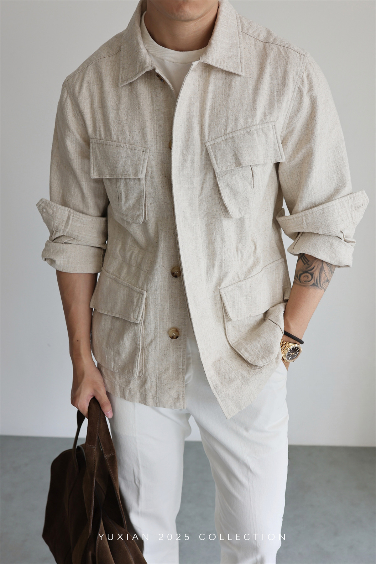 MONSEN Suitory Ramie-Cotton M42 Safari Jacket product image