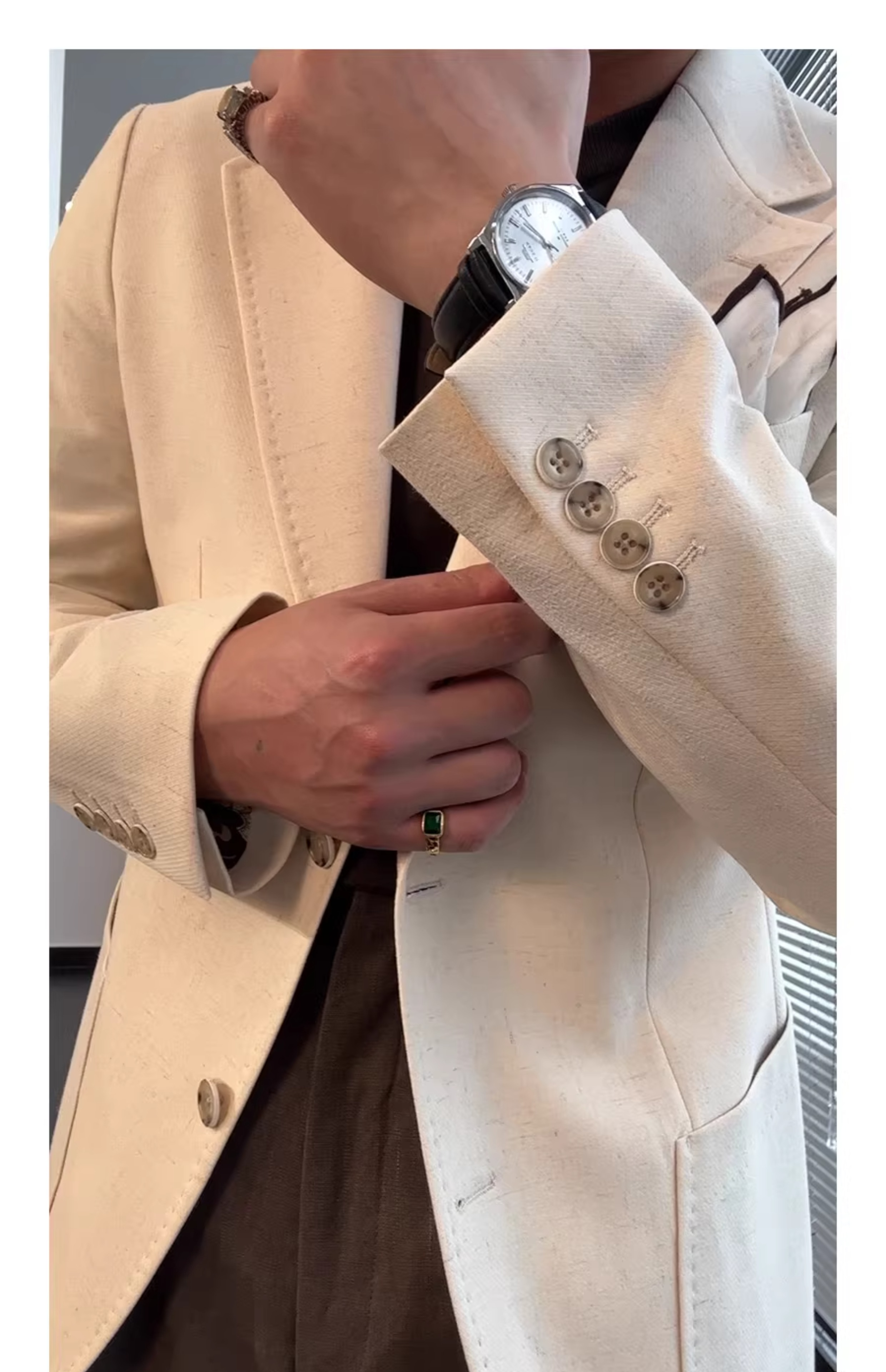 MONSEN Suitory SB, Slim 100% Linen Blazer product image