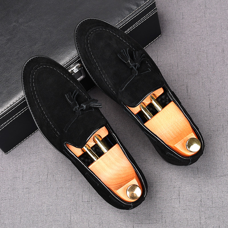 MONSEN Suitory Genuine Suede Tassel Loafers product image