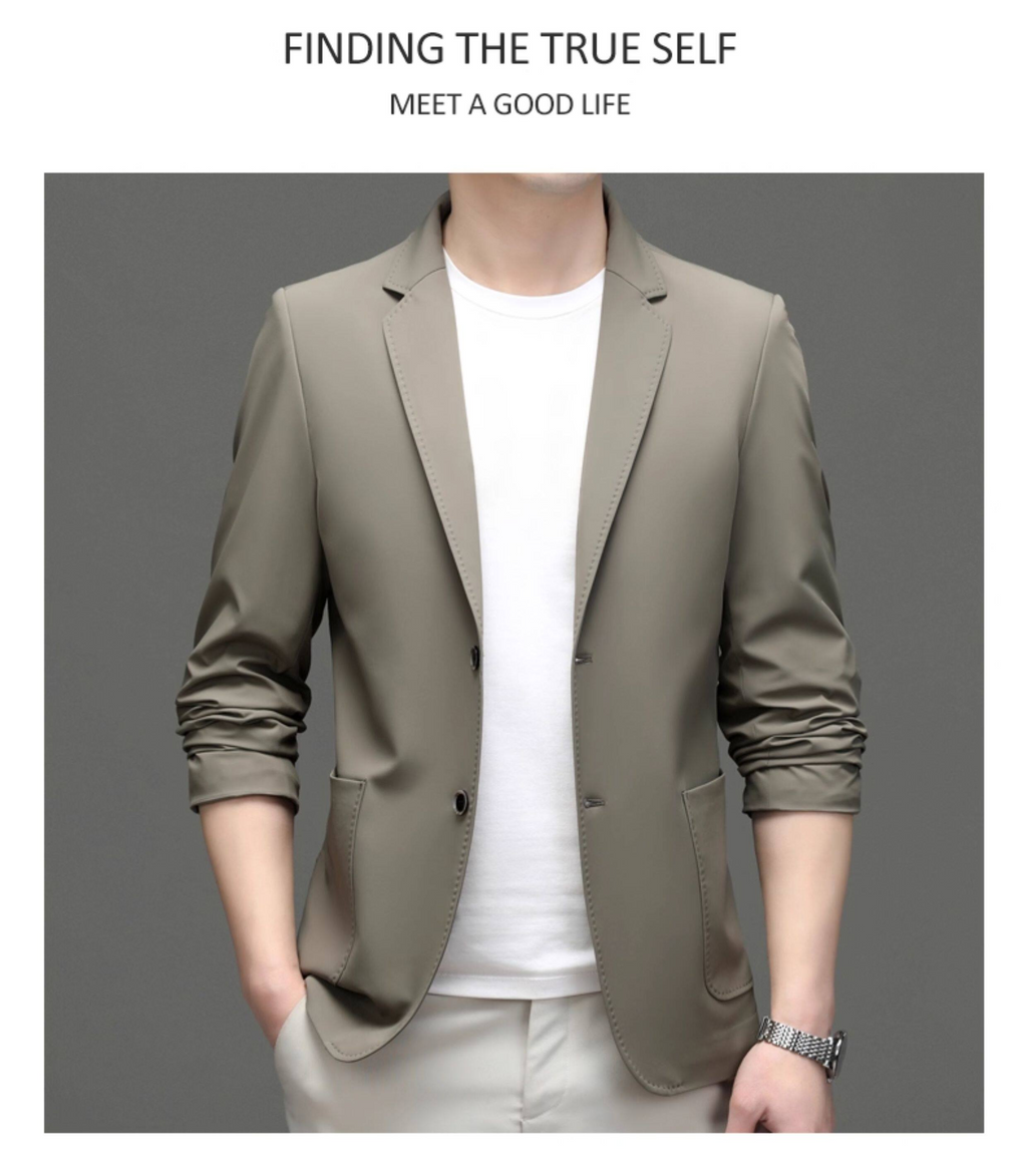 MONSEN Suitory Lightweight Anti-Wrinkle Blazer in Silk Blend product image