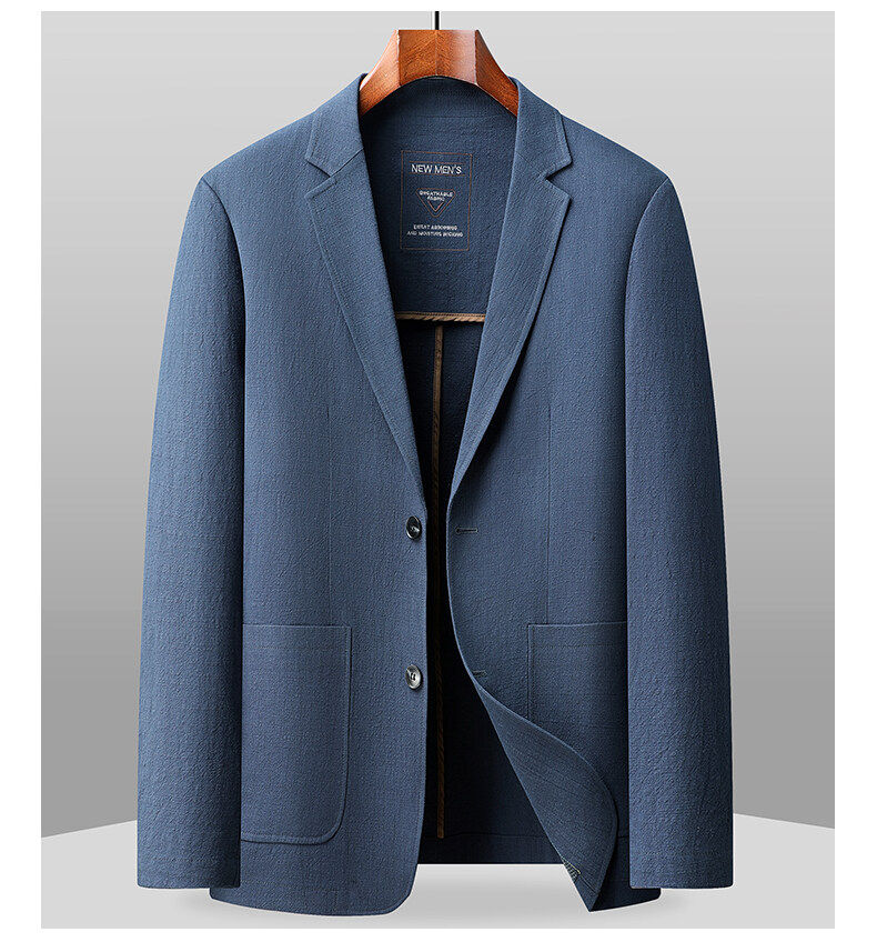 MONSEN Suitory 100% Cotton Single-Breasted Blazer product image