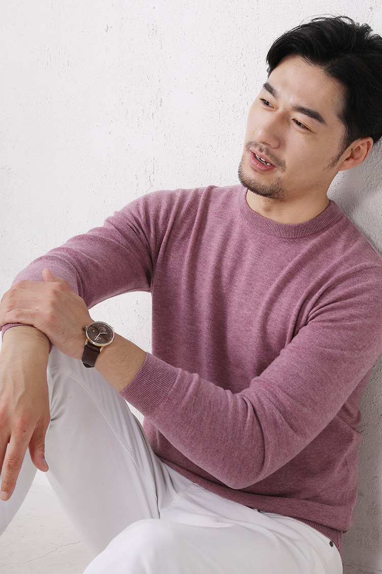 MONSEN Suitory 100% Wool Lightweight Crewneck Knit product image